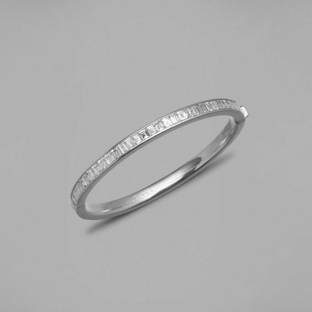 'Couture' Baguette Diamond Bangle