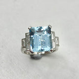 'Volans' Aquamarine Ring