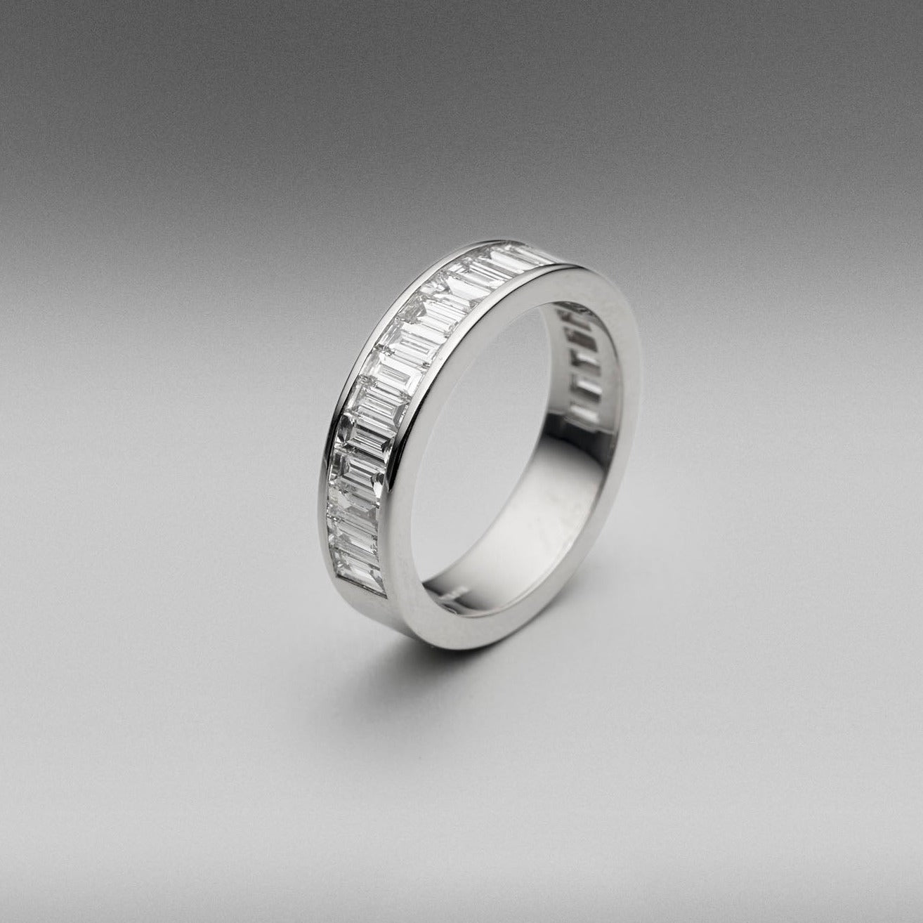 'Lovers' Baguette Diamond Eternity Ring