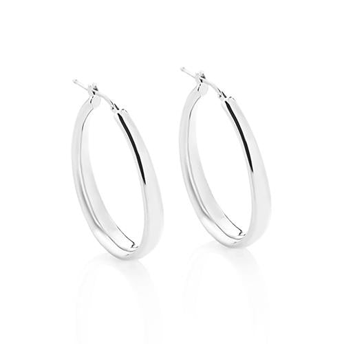 'Marcello' Medium Oval Hoops