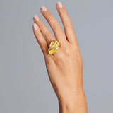'Sundance' Large Ring in Silver and Accents of Gold