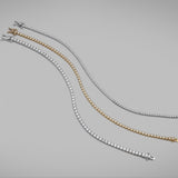 Ultra fine 'Tennis' Diamond Bracelet Crown Set - 0.70cts