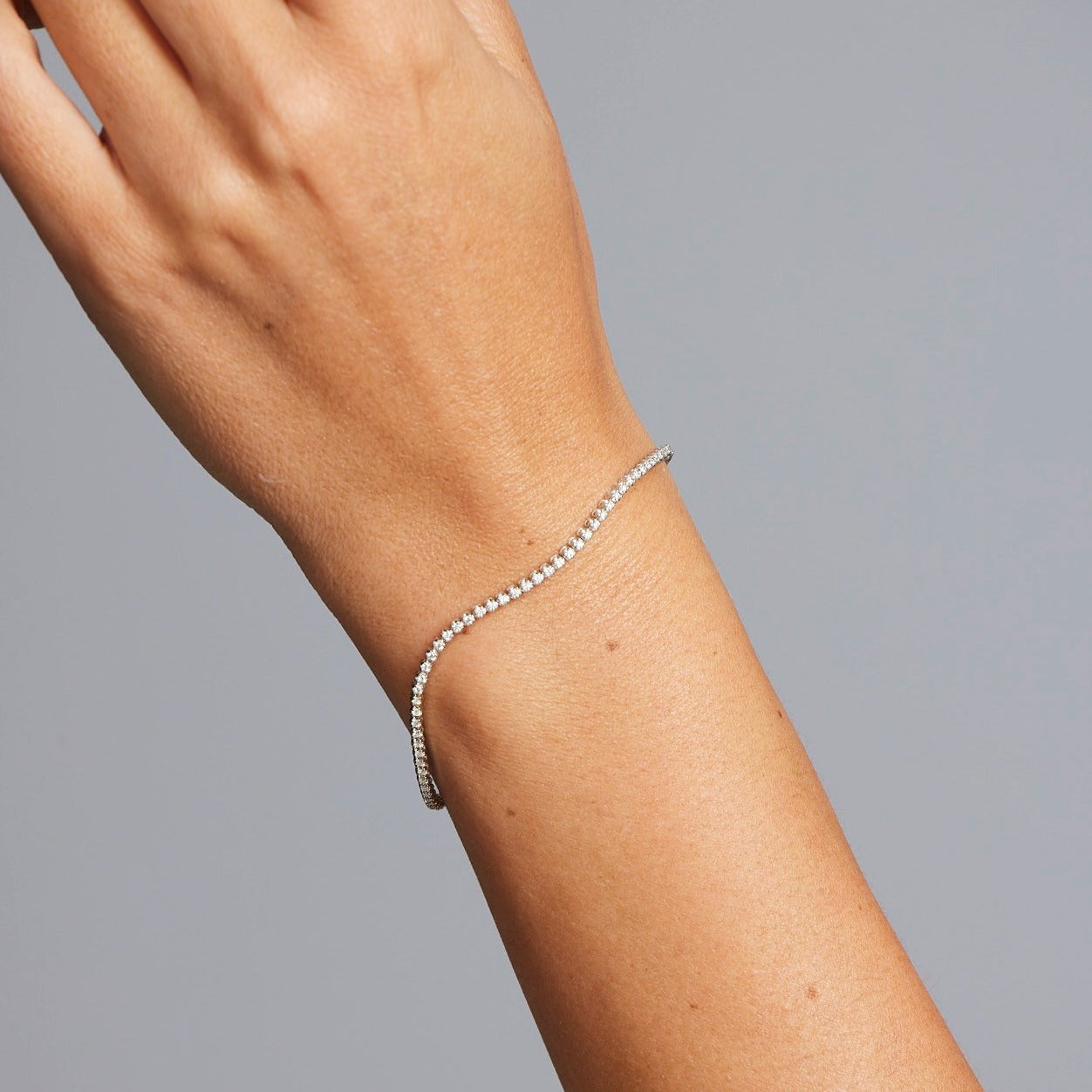 Crown set 'Tennis' Diamond Bracelet