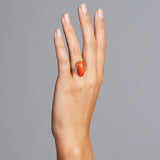 'Volans' Precious Coral and Diamond Ring