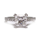 'Mignon' Diamond Ring with Princess cut Diamond