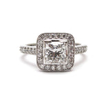 'Sitara' Princess Cut Diamond Ring with Princess cut Diamond